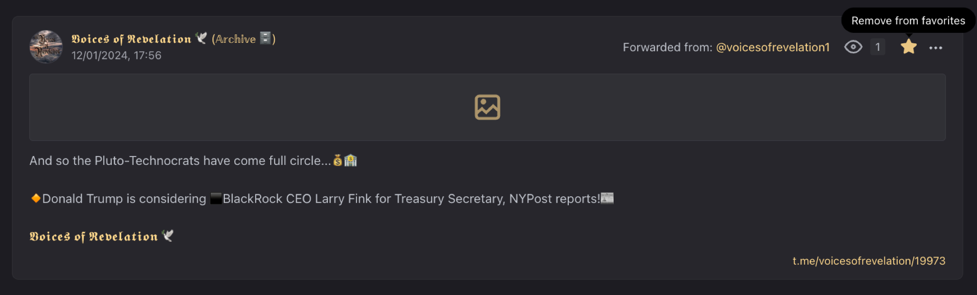 Example of adding a publication to favorites